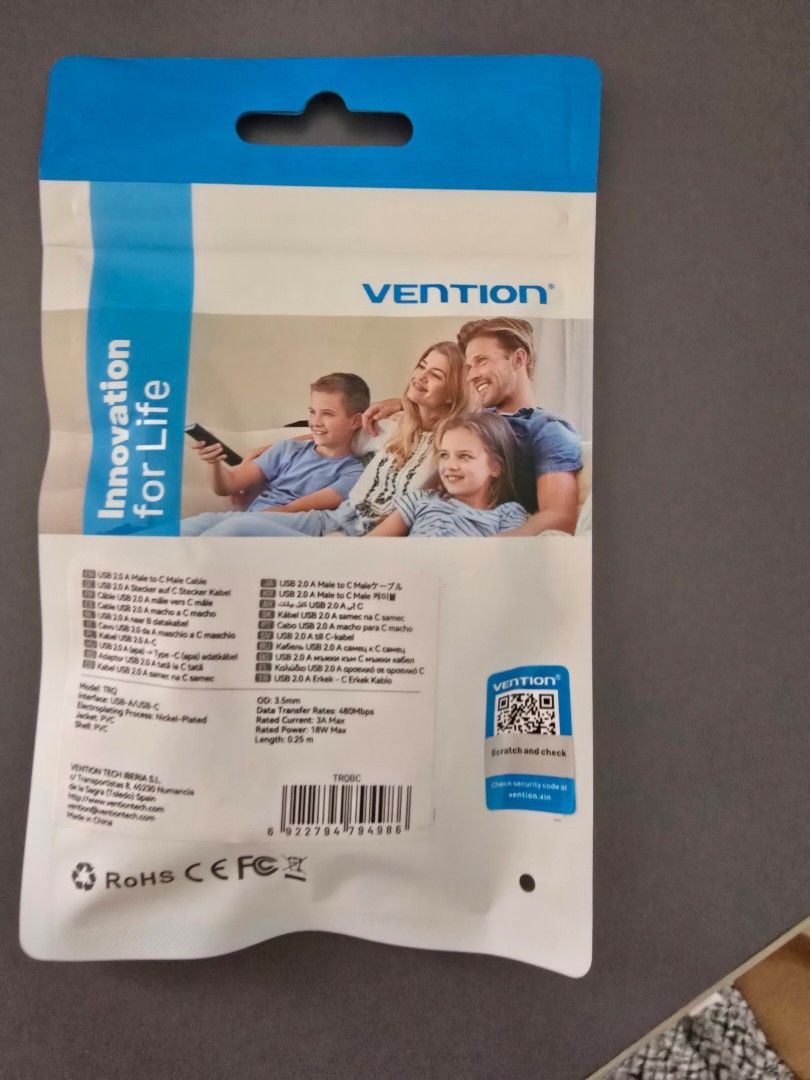Vention USB-A to USB-C Cable510183332203745281