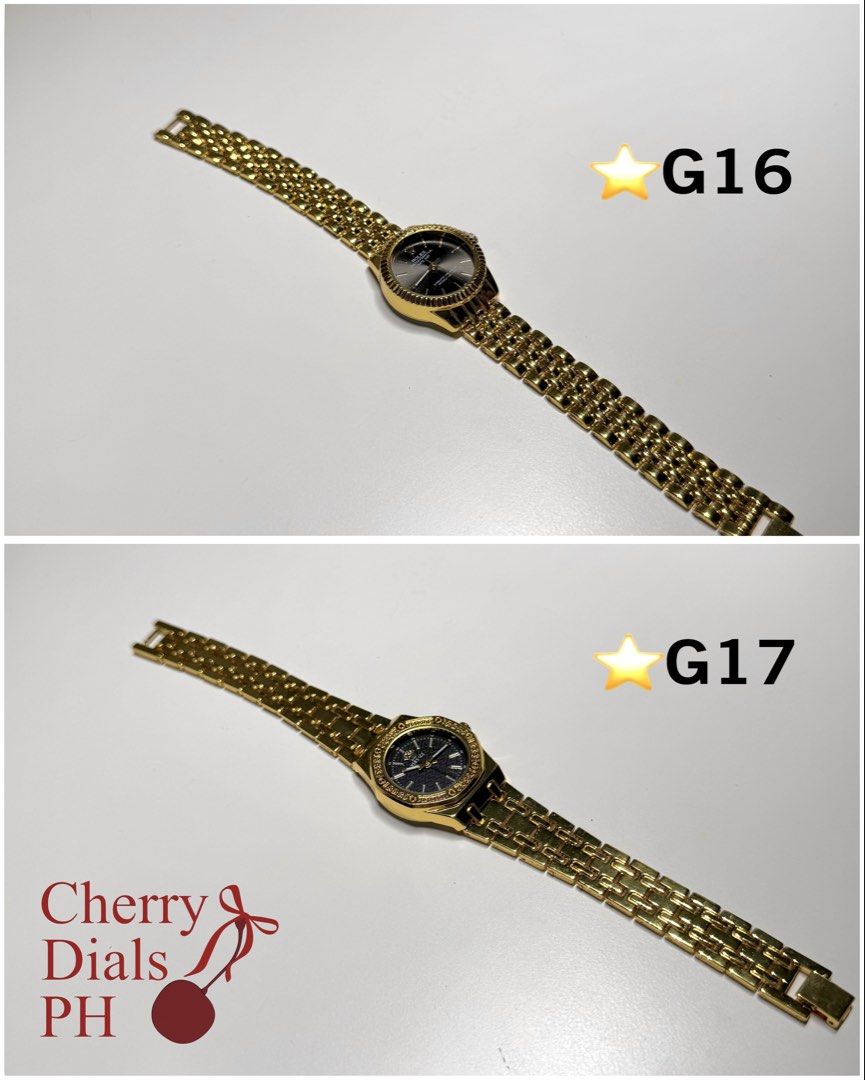 Versace / Rolex Watch (Category: Women's Watches) located in Manila. Submitted by cherrydialsph (Listing ID 1449816990, Image 2). Description: Condition: Tested and working / Non-tarnish upon proper care Comes with FREE watch box.