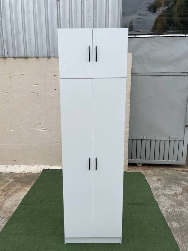WD01WT2 NEW * Almari Baju 4 Doors 2 x 7 Feet Wardrobe with Top White (Category: Shelves, Cabinets & Racks) located in Kuala Lumpur. Submitted by ecomaxbudget (Listing ID 1449767215, Image 1). Description: SKU : WD01WT2 NEW * Almari Baju 4 Doors 2 x 7 Feet Wardrobe with Top White Price : RM260/- Dimension (Length * Depth * Height) cm : Whole 60 x 40 x 210 cm Wardrobe 60 * 40 * 170 cm Top 60 * 40 * 40 cm * Due to the light and screens differences, 