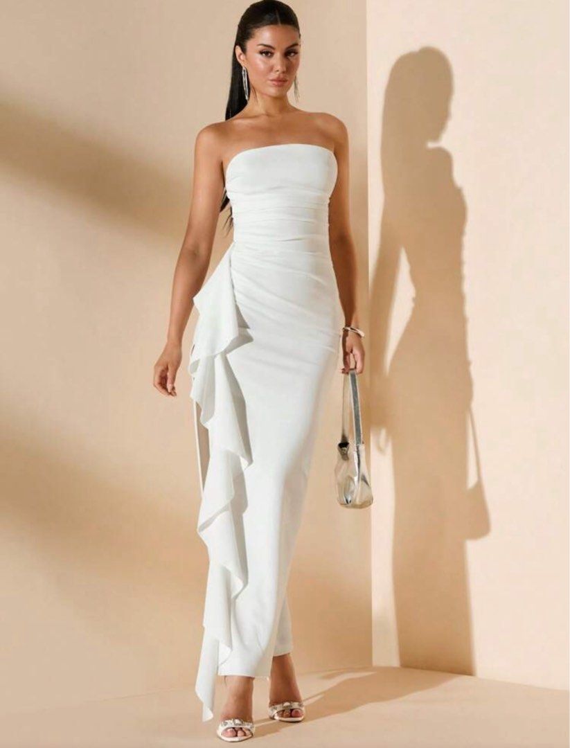 white tube dress (Category: Dresses) located in Manila. Submitted by 12bree (Listing ID 1449947376, Image 1). Description: - size : xs.