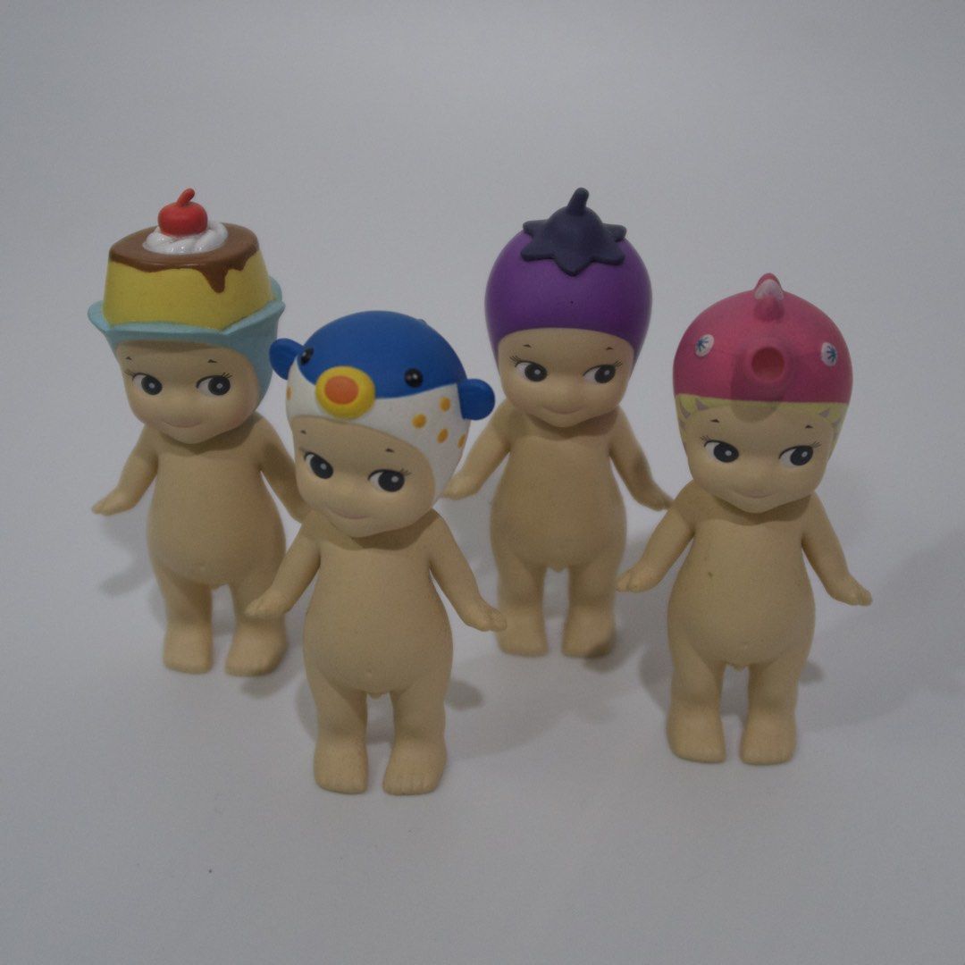 wts lfb tingi sonny angel (Category: Designer & Blind Box Toys) located in Taguig. Submitted by abbycaa (Listing ID 1449885656, Image 1). Description: good to mint condi no bnf marine series - seahorse & blowfish [₱300] vegetable series - eggplant [₱300] sweets series - pudding [SOLD].