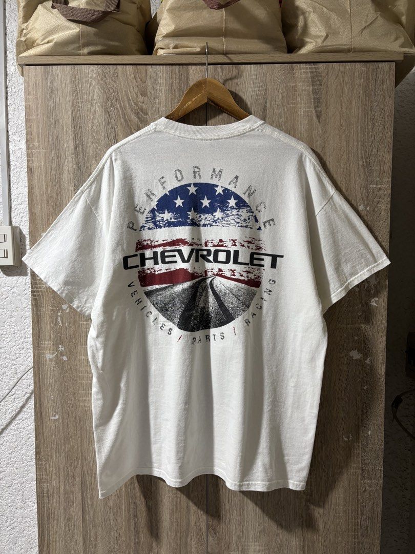 Y2K Chevrolet Tee (Category: Tshirts & Polo Shirts ) located in Tagum. Submitted by pointers15 (Listing ID 1449929469, Image 1). Description: XL on tag 23.5x29.5 Like new Cr: 9.8/10 No issue❌.