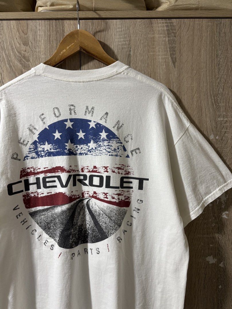 Y2K Chevrolet Tee (Category: Tshirts & Polo Shirts ) located in Tagum. Submitted by pointers15 (Listing ID 1449929469, Image 2). Description: XL on tag 23.5x29.5 Like new Cr: 9.8/10 No issue❌.