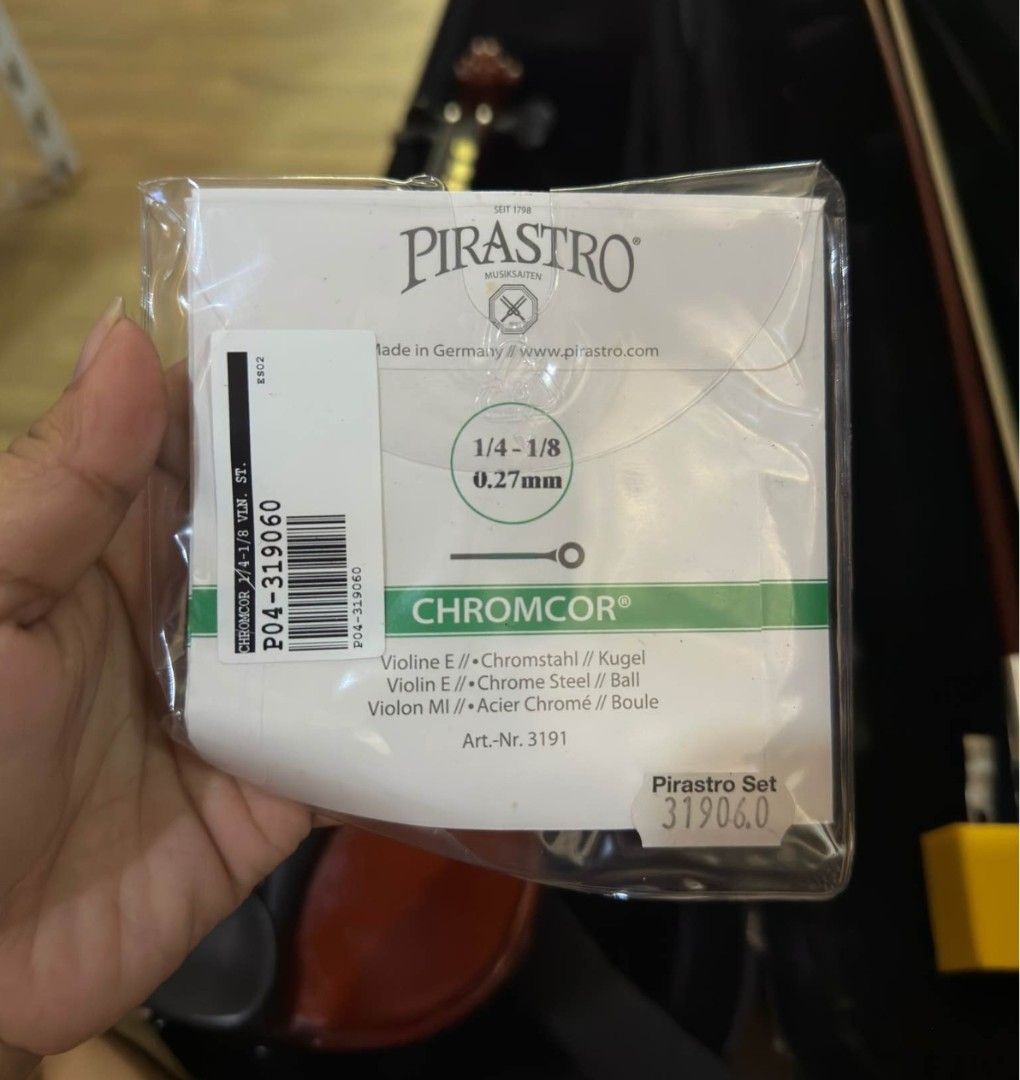 1/4 Size Violin with Case, Bow, and Pirastro Strings (Category: Musical Instruments) located in Manila. Submitted by thrifty_cool (Listing ID 1450085012, Image 2). Description: - 1/4 size violin - Complete starter set for young musicians - Includes: case, bow, shoulder rest, rosin - Brand new set of Pirastro Chromcor strings installed - Ready to play out of the box.