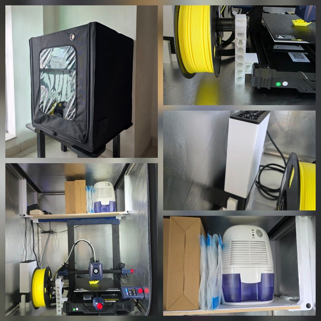 3D Printer with Enclosure, Dehumidifier and Air Filter
