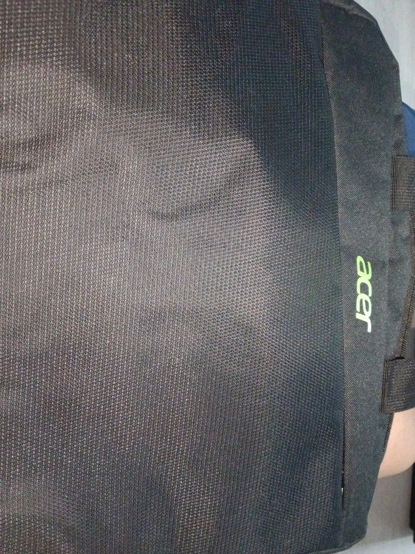 Acer Laptop Bag Black Green Interior