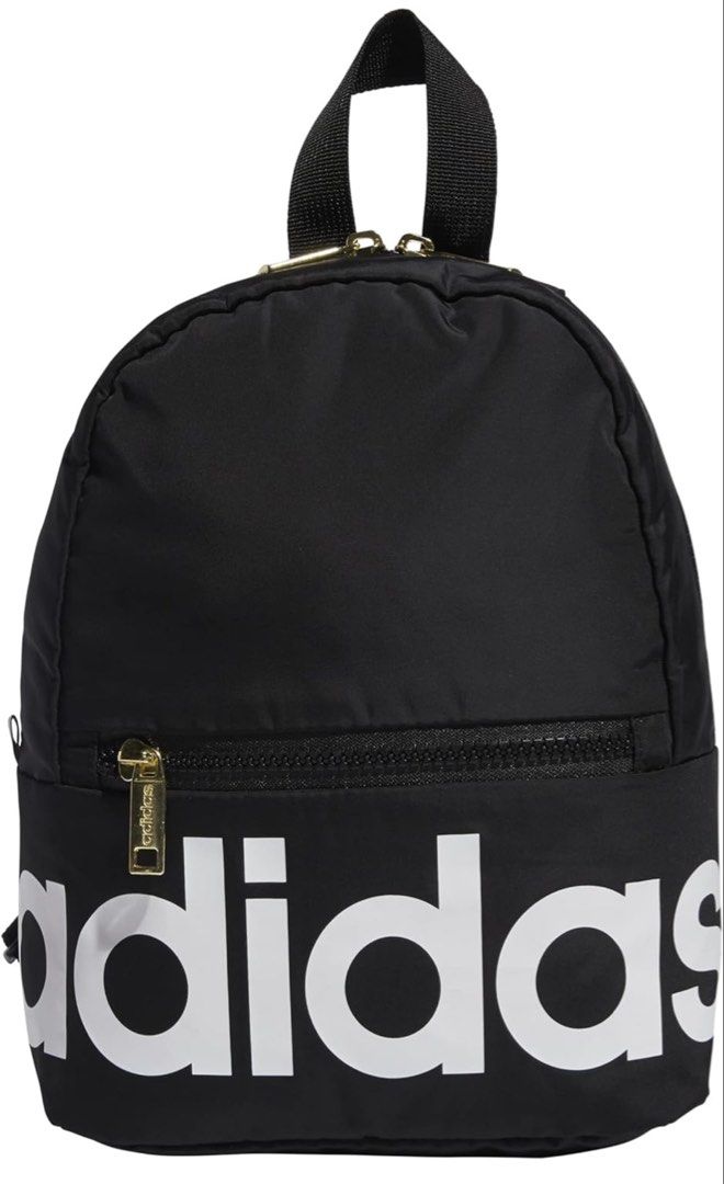 Adidas Mini Backpack (Category: Backpacks) located in Makati City. Submitted by declutterwithella (Listing ID 1450051617, Image 1). Description: Original adidas from USA Color black Flaws: There are some small stains on the logo of the adidas All zippers and stitches are okay.