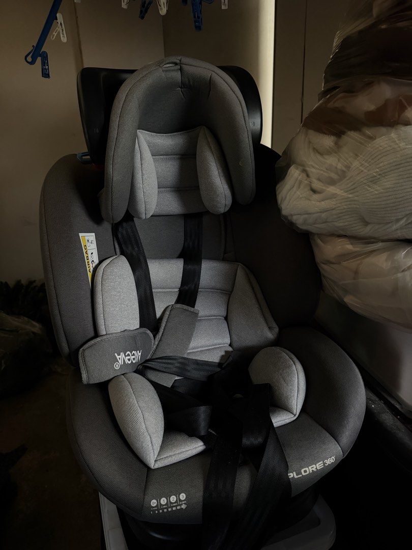 Akeeva Explore 360 Car Seat Grey (Category: Car Seats) located in Paranaque City. Submitted by hansantos07 (Listing ID 1450056954, Image 2). Description: AKEEVA 360° Car Seat for Sale 💰 ₱6,000 (Negotiable) ✔️ Bought brand new in July 2024 from Baby Company Fair for ₱12,000. ✔️ Very seldom used. Our child outgrew it, so it has been kept in storage. ✔️ Still in very good condition. PM if interested. Thank you!.