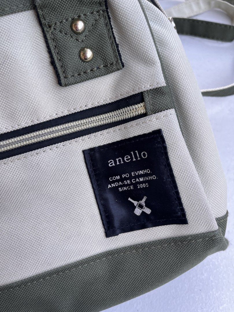 Anello Canvas Crossbody Bag Green (Category: Cross-body Bags) located in Taytay. Submitted by rb.tereze (Listing ID 1450005719, Image 2). Description: Anello Canvas Crossbody / Sling Bag Green and brown colorway rfs: major declutter 🛖 loc: Taytay, Rizal ✴️ mop: GCash, BDO, BPI, Seabank 🪽 mod: Gogo Xpress 85PHP for MM/lalamove .