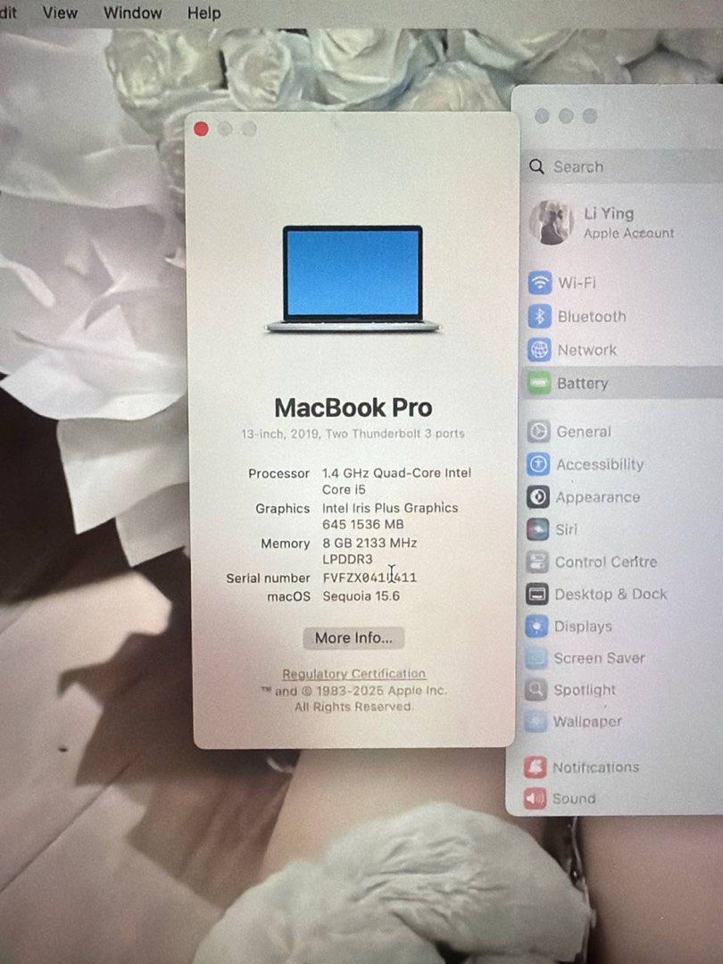 Apple MacBook Pro 13-inch 2019511215237239285763