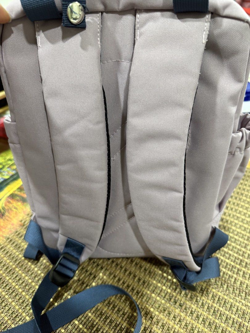 Ash Tree Backpack - Lavender (Category: Backpacks) located in Singapore. Submitted by younghawk-ea1f (Listing ID 1450119921, Image 3). Description: - Ash & Elm lavender backpack - Front zip pocket - Side pockets - Red and white striped interior lining all clean - Adjustable shoulder straps - Ideal for everyday use.