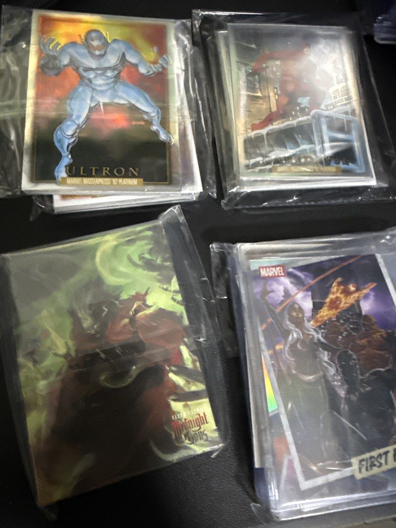 Assorted Marvel Random Base Pack (Category: Raw Cards) located in Singapore. Submitted by fitsonfire (Listing ID 1450111073, Image 1). Description: - Random 10 Base cards from my collection! Let me know if you have any characters you want, I’ll throw them into the mix From topps fantastic four, topps marvel studio, upper deck marvel spiderman, upper deck marvel avengers, upper deck marvel Masterpieces 92 platinum Guaranteed 1 hit per random pack 