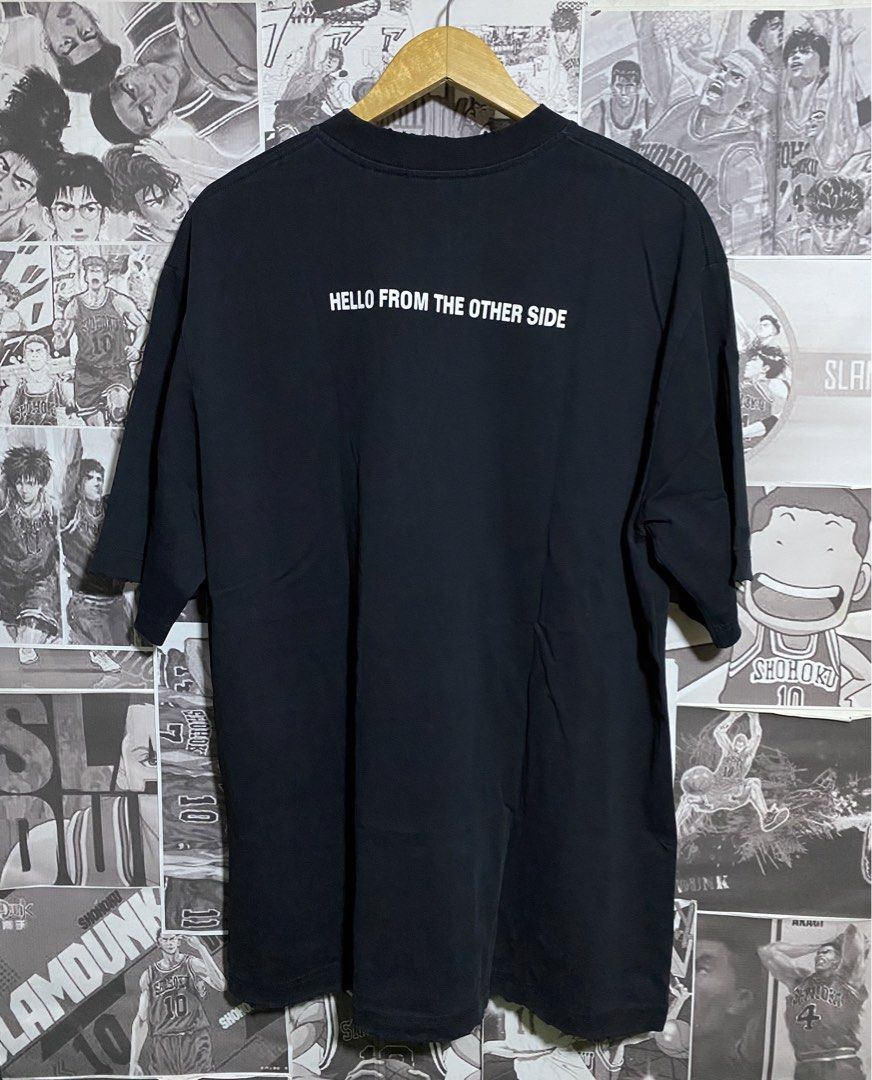 BALENCIAGA ALIEN DISTRESSED SHIRT (Category: Luxury Apparel) located in Polomolok. Submitted by safethrift2.0 (Listing ID 1450063505, Image 2). Description: BALENCIAGA ALIEN DISTRESSED SHIRT ALMOST EXCELLENT ISSUE LAST PIC x HAIRLINES COMPLETE TAGS 9.5|10 COLOR RATE 23 WIDTH 28 LENGTH LARGE.