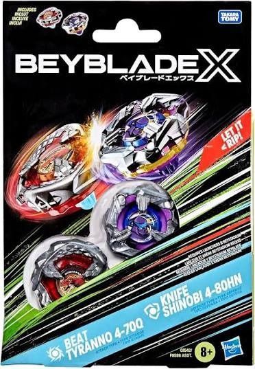 Beyblade X 爆旋陀螺X Beat Tyranno & Knife Shinobi （分類：動作及對戰玩具）位於 Hong Kong。 由 superman311 提交（商品編號 1449986817，圖片 1）。簡介： 馬鞍山/大學站/朗屏 面交 其他地方有時都得 DM再約 另可順豐郵寄 到付 (-5$)。