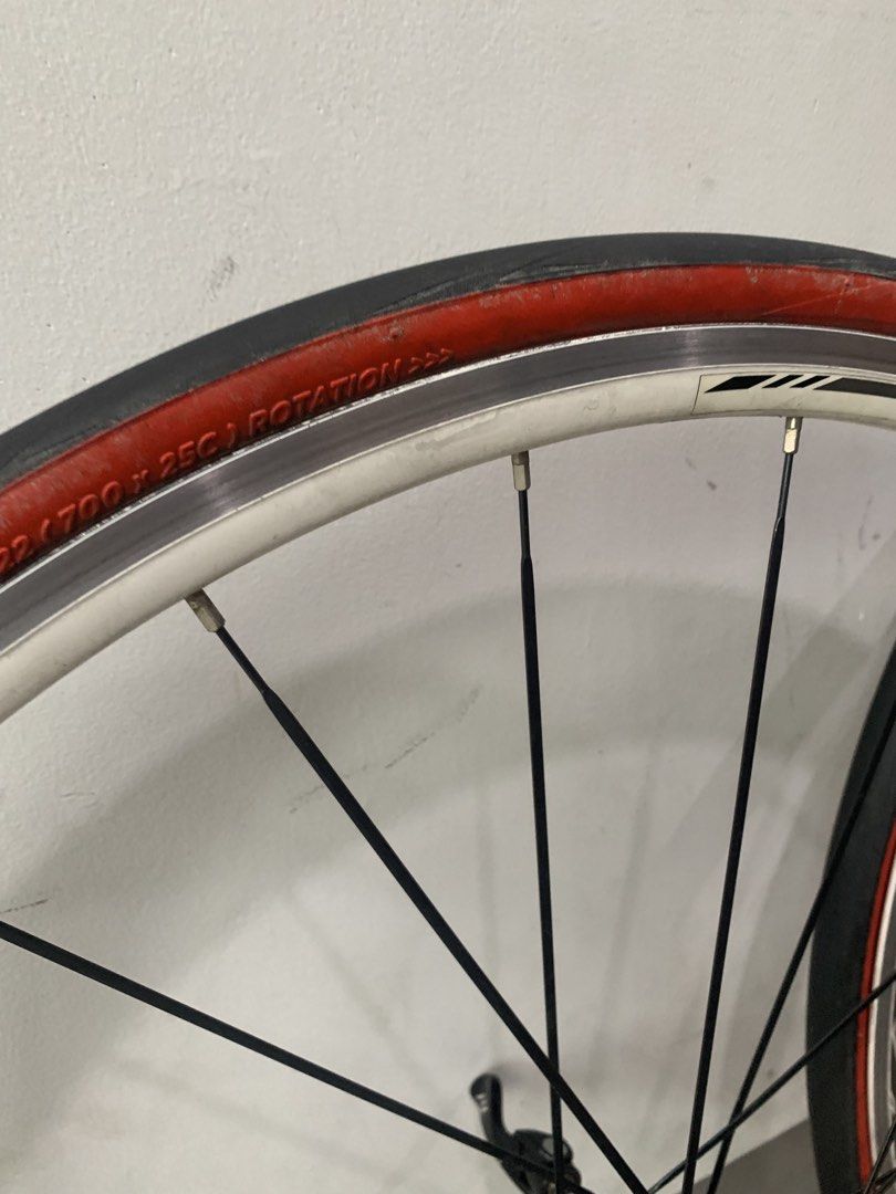 Bontrager Race wheelset (Category: Bicycles) located in Manila. Submitted by mnlbike (Listing ID 1450089273, Image 3). Description: Bontrager Race wheelset 700c Lightweight aero wheelset With brandnew michelin power endurance 25c tires With ultegra 6700 10 speed cassette 11-28t.