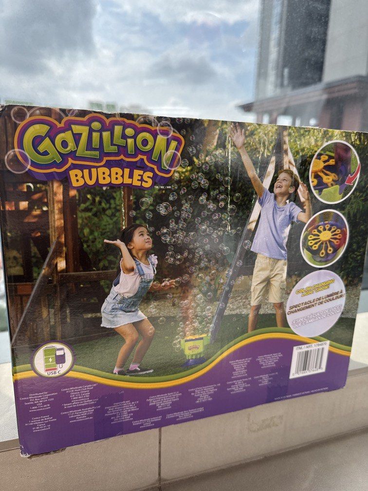 Bubble Machine (Category: Kids Toys) located in Singapore. Submitted by stockemup (Listing ID 1450002399, Image 3). Description: BNIB rechargeable battery! Got 1 already, this is spare. Endless fun for kids.