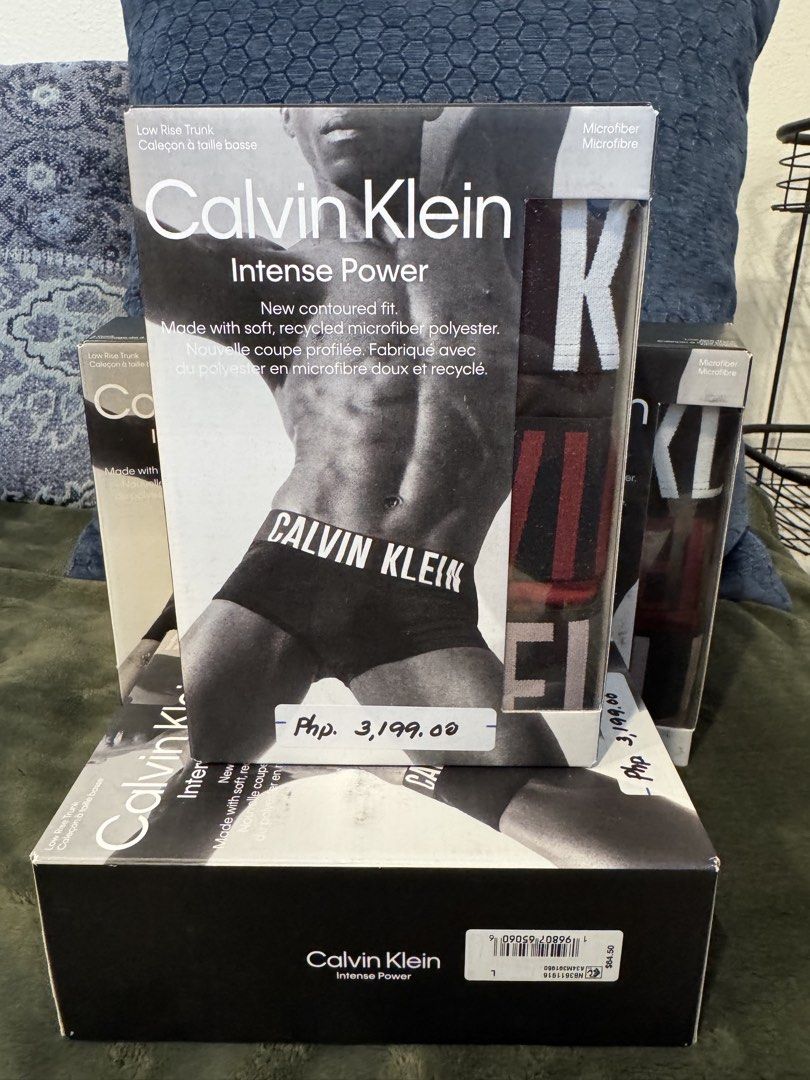 Calvin Klein Intense Power Low Rise Trunk Microfiber (Category: Underwear) located in Caloocan City. Submitted by rodelramos.rivera (Listing ID 1450101076, Image 3). Description: - Brand new Calvin Klein Intense Power low rise trunks - Made with soft, recycled microfiber polyester - Features a new contoured fit for comfort - Ideal for everyday wear - Comes in original packaging - 5 boxes available .