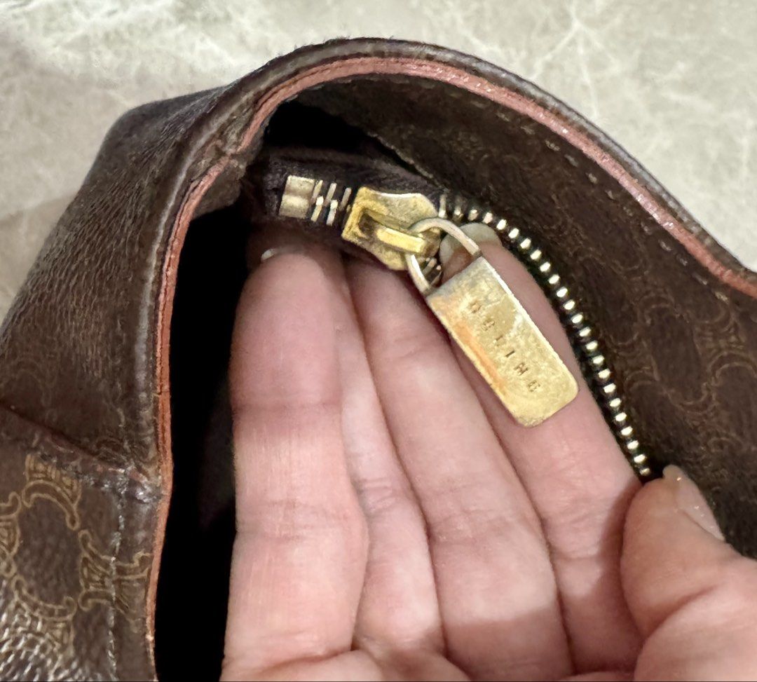 Vintage Celine Macadam Tote Bag (Category: Luxury Bags & Wallets) located in Cavite. Submitted by edendardar07 (Listing ID 1449958836, Image 3). Description: - Classic Celine tote bag - Iconic monogram print - Leather trim and handles - Zipper closure - Interior tag: CE00/15 - Ideal for everyday essentials.