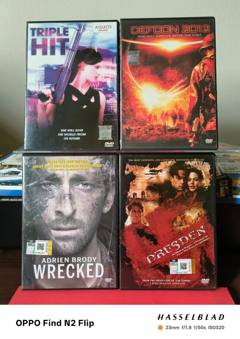 Collection of 20 DVD Movies - Various Genres (Category: CDs & DVDs) located in Subang Jaya. Submitted by sunnieskky (Listing ID 1447912010, Image 3). Description: - Collection of 22 DVD movies - Genres include action, thriller, drama, and family films - Perfect for your next movie night - All discs are in their original cases - Some cases may show minor signs of wear (please check photos) - Full list of titles available in the photos - Great valu