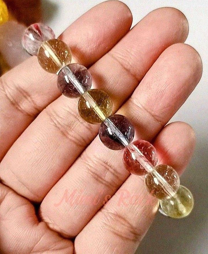 Colorful Liuli Quartz Bracelet | Light Grade Crystal Bracelet (Category: Bracelets) located in Taguig. Submitted by mimisrack (Listing ID 1450132221, Image 3). Description: 🌈 Playful colors with radiant charm. -Smooth polished finish with glass-like shine -Lightweight and comfortable for everyday wear -Colorful design symbolizes joy, creativity, and positive energy -A fun and eye-catching bracelet that adds a splash of color to your style 🧿 Bea
