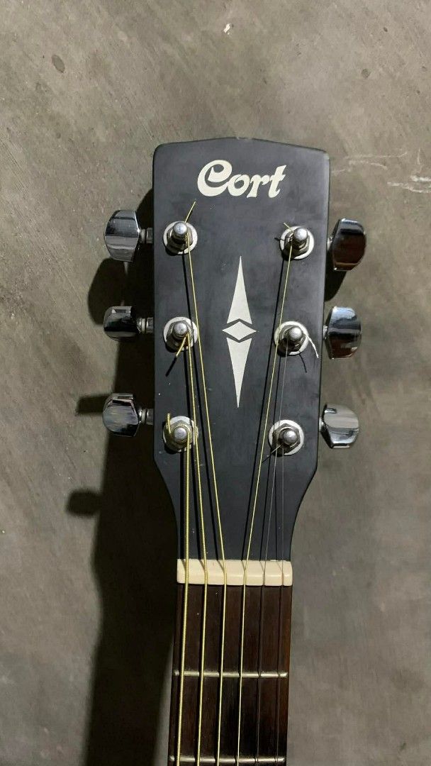 Cort Guitar RUSH!! (Category: Musical Instruments) located in Las Pinas. Submitted by aryelisana28759 (Listing ID 1450079743, Image 3). Description: - Cort AD810 BKS Acoustic Guitar in Black - Lightly used, in great playing condition - No issues, all strings are new - Comes with a gig bag and spare strings - Available for meetup or delivery around Las Piñas.