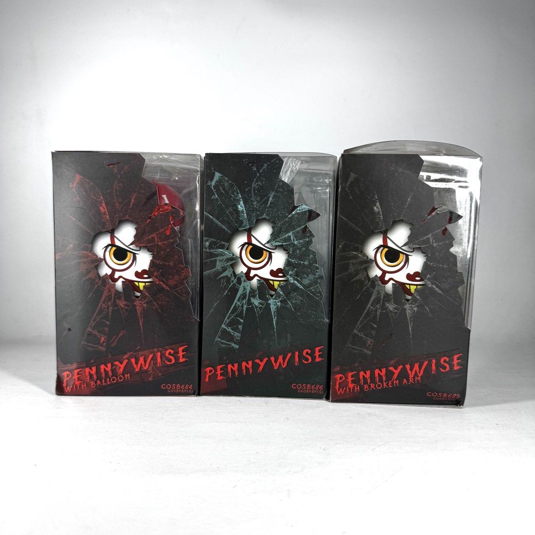 Cosbaby IT Chapter Two Pennywise Figures (Category: Figurines & Statues) located in Manila. Submitted by mimaungco (Listing ID 1450083946, Image 2). Description: Prices: 400pesos each TAKE ALL: 1000pesos only Notes: ➡️BL/KO 📍Pickup/Meetup: Binondo Manila ✅Kindly DM me for more information. THANK YOU & GOD BLESS.