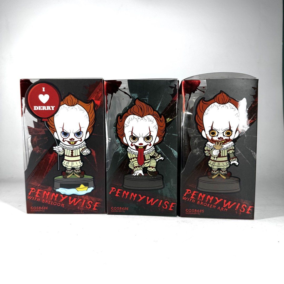 Cosbaby IT Chapter Two Pennywise Figures (Category: Figurines & Statues) located in Manila. Submitted by mimaungco (Listing ID 1450083946, Image 3). Description: Prices: 400pesos each TAKE ALL: 1000pesos only Notes: ➡️BL/KO 📍Pickup/Meetup: Binondo Manila ✅Kindly DM me for more information. THANK YOU & GOD BLESS.