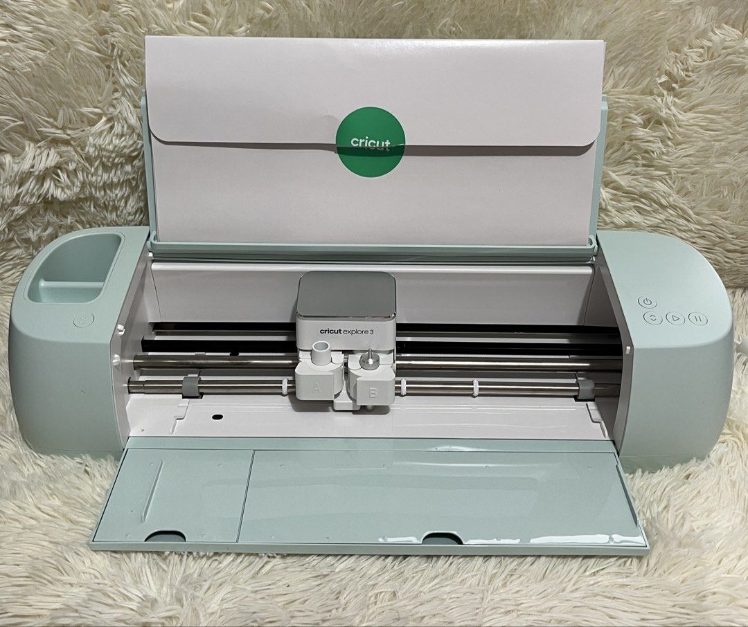 Cricut Explore 3 Cutting Machine (Category: Craft Supplies & Tools) located in Quezon City. Submitted by hubbyandwifeyscloset (Listing ID 1449973295, Image 2). Description: - Light mint green Cricut Explore 3 - Ideal for cutting vinyl, paper, and various craft materials - Comes with original packaging - Ready for your next creative project! RFS: Extra Machine. I used this for almost 2 months only. .