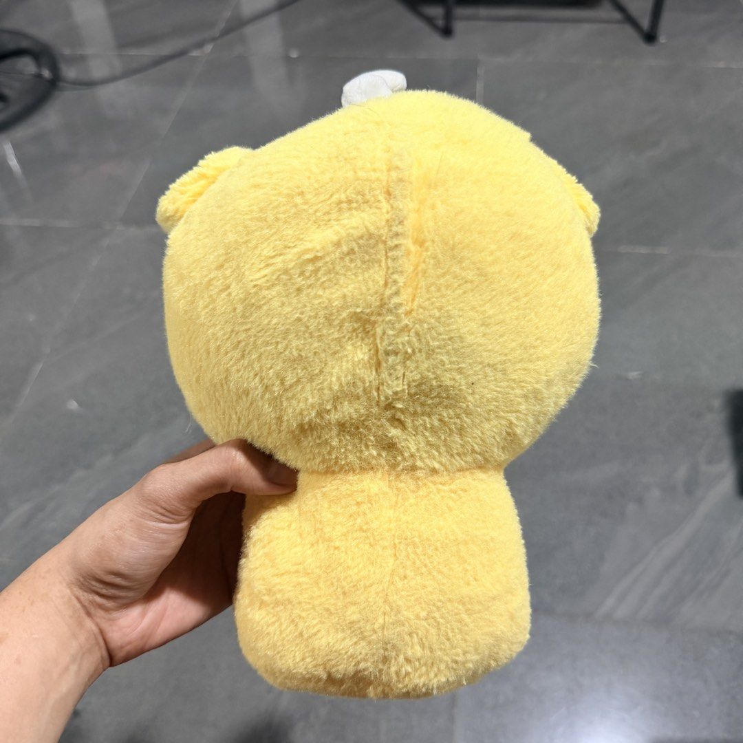 Cute Yellow Pikachu-like Plush Toy (Category: Plushies & Soft Toys) located in Quezon City. Submitted by ThirftyClub (Listing ID 1449953371, Image 3). Description: - Super soft and cuddly yellow plush toy - Features big black eyes and a little red tongue sticking out - Brown-tipped ears add a cute detail - Perfect size (palm-sized) for hugging or display - Ideal gift for Pokemon fans, kids, or adults who love plushies.