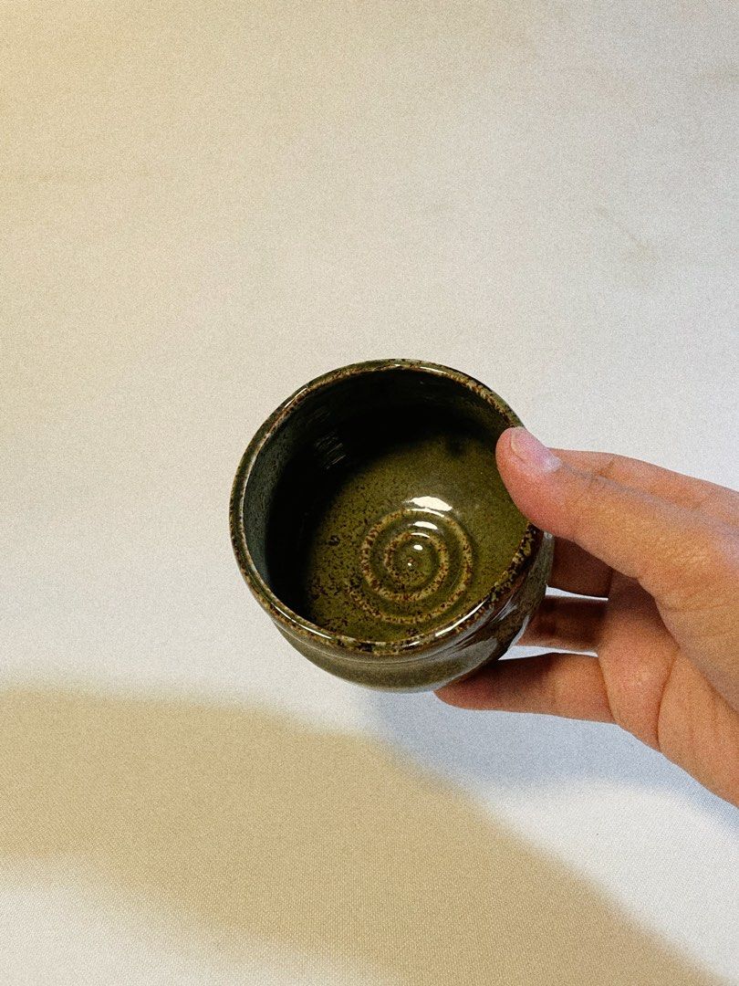 Dark green travel sized chawan (Category: Coffee & Tea Tableware) located in Antipolo. Submitted by ceramiqueph (Listing ID 1450066419, Image 2). Description: D:9cm H:6.5cm .
