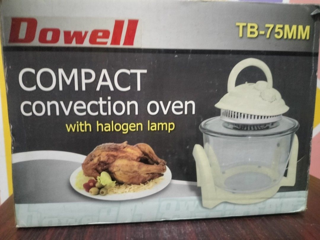 Dowell TB-75MM Compact Convection Oven with Halogen Lamp *** (Category: Ovens & Toasters) located in Taguig. Submitted by matuts1216 (Listing ID 1450087706, Image 1). Description: The Dowell TB-75MM offers a compact solution for various cooking needs, utilizing a halogen lamp for even cooking Product Specifications Capacity: 7 Liters Wattage: 900 watts Bowl Material: Tempered glass Cooking Method: Halogen lamp for faster and even cooking Controls