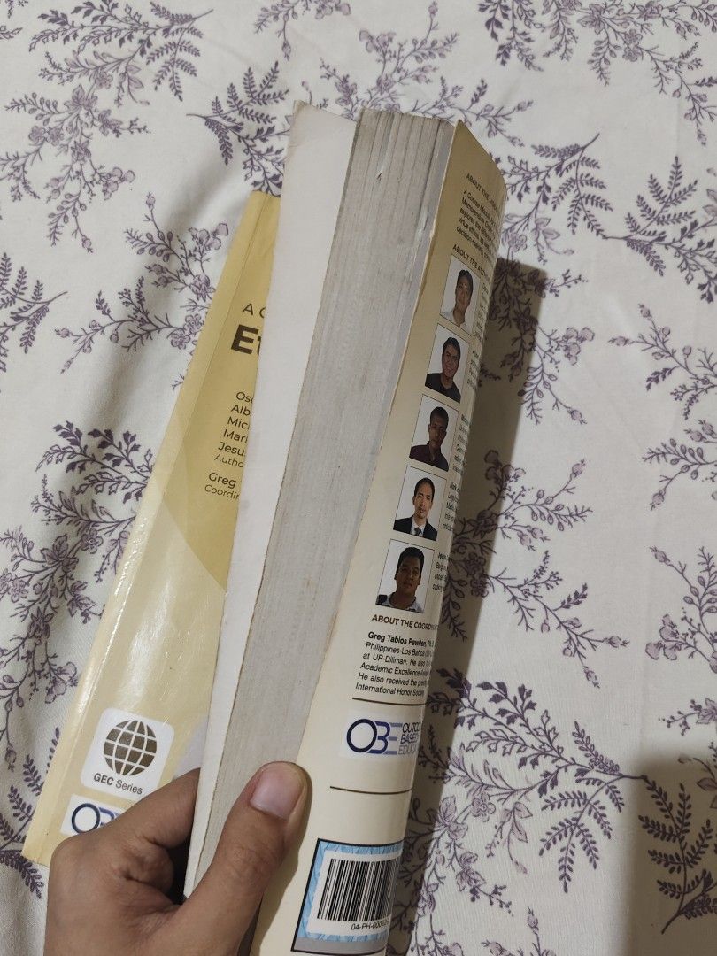 Ethics college gen ed book (Category: Textbooks) located in Bulacan. Submitted by angel.decluttersx (Listing ID 1450116631, Image 2). Description: below SRP na last price‼️ dm if surebuyer it's CLEAN. Guaranteed no markings and no annotations, NO MISSING PAGES. original copies purchased directly from the school, not from outside sources or online In excellent condition no dents..