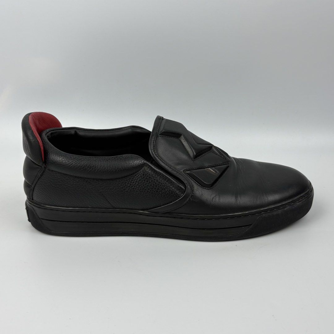 Fendi Monster 3D Eyes Slip-on Sneaker (Category: Sneakers & Footwear) located in Bacolod City. Submitted by cast.archives (Listing ID 1450117723, Image 2). Description: Fendi Monster 3D Eyes Slip-on Sneaker Authentic Size: 8 fittings Condition: Excellent Flaw: Normal sign of wear.