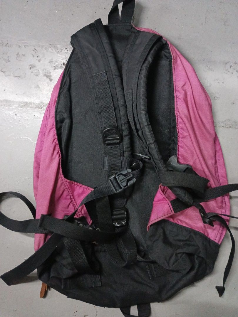 Gregory Pink Backpack (Category: Backpacks) located in Quezon City. Submitted by arvietekto (Listing ID 1449994829, Image 2). Description: Gregory Day Backpack excellent quality excellent materials - Pink Gregory backpack - Multiple pockets and zippers for organization - Spacious main compartment - Adjustable straps for a comfortable fit - Ideal for everyday use or travel - Shows some signs of wear but remains fully functional.