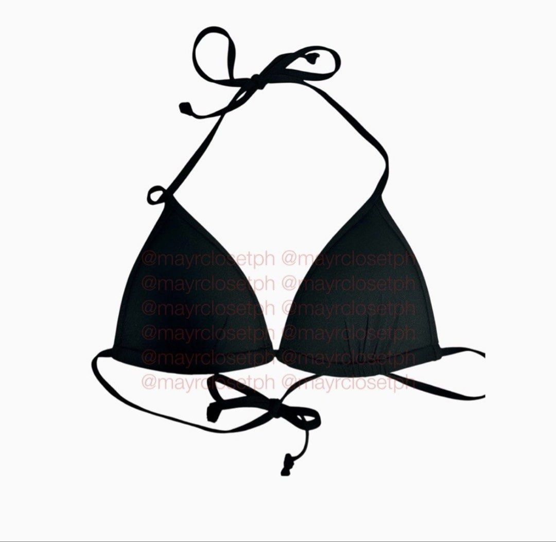 H&M Swimwear Black Push-up Triangle Bikini (Category: Bikinis & Swimsuits) located in Paranaque City. Submitted by mayrclosetph (Listing ID 1450006364, Image 1). Description: ITEM STILL AVAILABLE UNLESS MARKED AS SOLD. LAST PRICE ALREADY ‼️ • not used • no when worn pics • padded • ORIGINAL PRICE: 799 • size: EUR 34 / US 2 📌 NO OTHER SIZES OR COLORS AVAILABLE.
