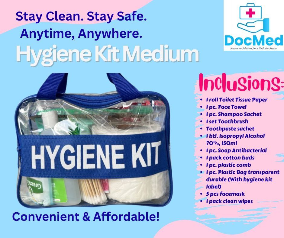 HYGIENE KIT MEDIUM PVC BAG WITH INCLUSION (Category: Medical Supplies & Tools) located in Quezon City. Submitted by marketings84097 (Listing ID 1450013643, Image 1). Description: .