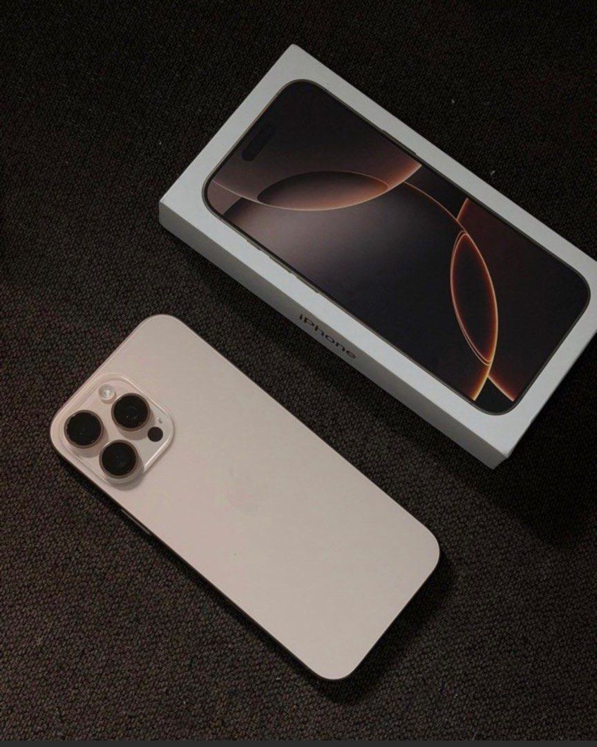Iphone 16 pro max (Category: iPhone 16 Series) located in Paranaque City. Submitted by phoebeways (Listing ID 1450130079, Image 2). Description: repost iPhone 16 Pro Max - 256gb - Desert Titanium color - 93% Battery Health! - 489 cycle count (as of posting) - warranty! 4/18/26 - IOS 26.0.1 - NTC Variant - open line Any sim - No History of Repair - No Issue - Unli Check - with original box 48k only slightly negotiable RUSH!!! Parañaque location. t