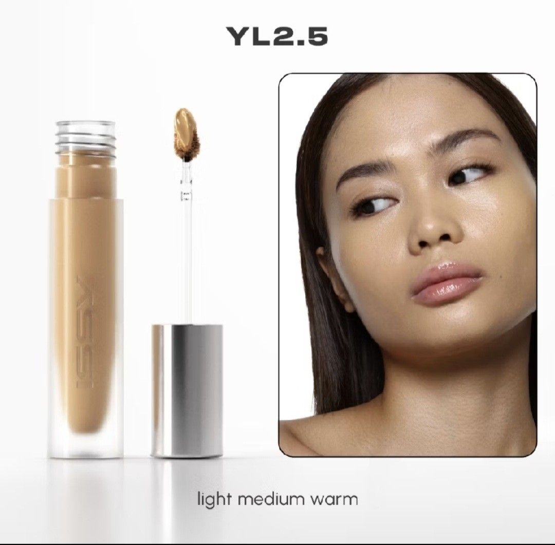 Issy Fluid Flex Concealer (YL2.5 Light Medium Warm) (Category: Makeup) located in Quezon City. Submitted by tinyclosetstore (Listing ID 1450007080, Image 1). Description: - Issy Fluid Flex Concealer - Shade: YL2.5 (Light Medium Warm) - Type: Stretchable coverage complexion fluid - Condition: new, comes with box packaging *Swatched on the back of my hand only *RFS: not my shade MOP: BPI or GCash Delivery: Lalamove or GogoExpress (fee shouldered by