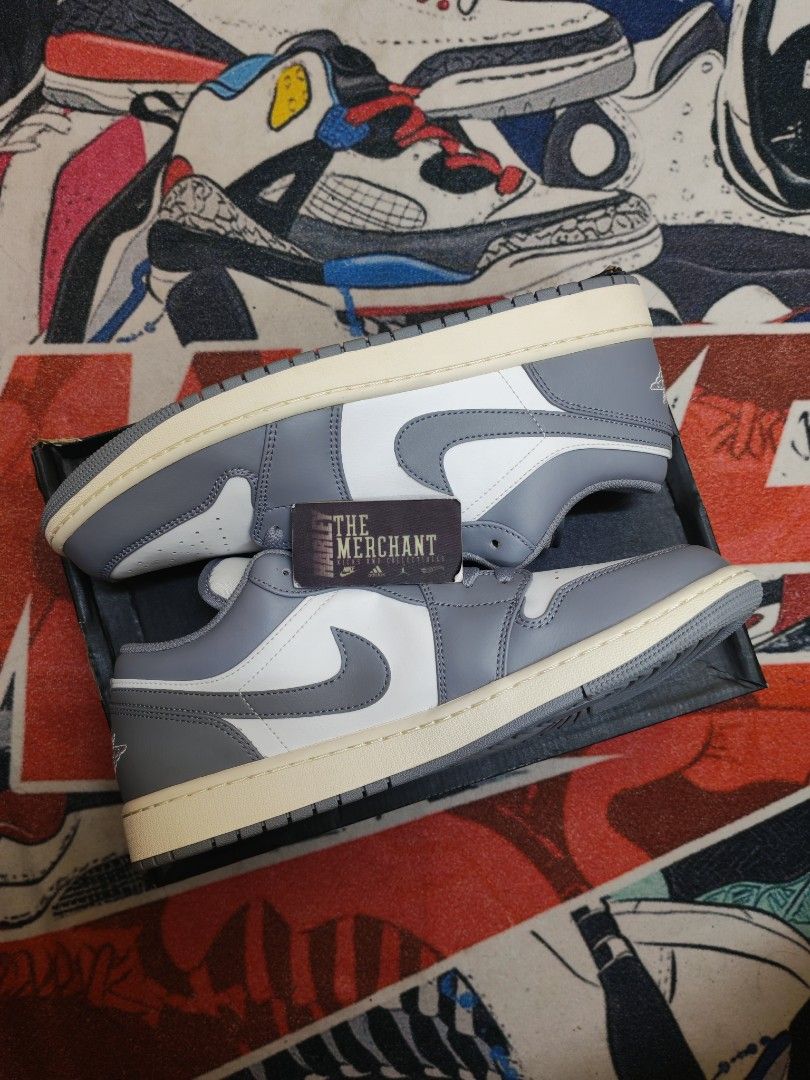 Jordan 1 Low Vintage Grey Size 12 (Category: Sneakers) located in Marikina City. Submitted by tm_harley (Listing ID 1450097815, Image 3). Description: 🚨J1 Low Vintage Grey Size 12 Men's ✅3,595 pesos only!!❌6,195 SRP Send a DM for inquiries 📩 FB: Harley Villa FB Page: The Merchant - Kicks and Collectibles 📌Marikina City Location.