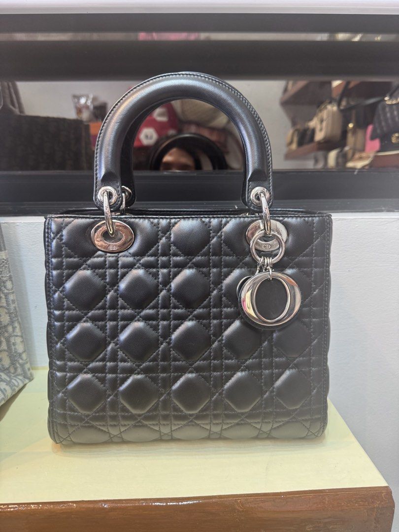 lady dior medium (Category: Luxury Bags & Wallets) located in Manila. Submitted by bhyngluxuryfindsph (Listing ID 1450107813, Image 1). Description: All authentic, entrupy verified seller. Visit our fb page bhyngluxuryfindsph. We offer layaway and prices are negotiable.