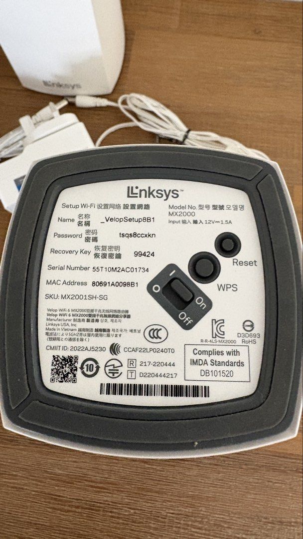 Linksys MX2000 Velop WiFi 6 System510819642713067521