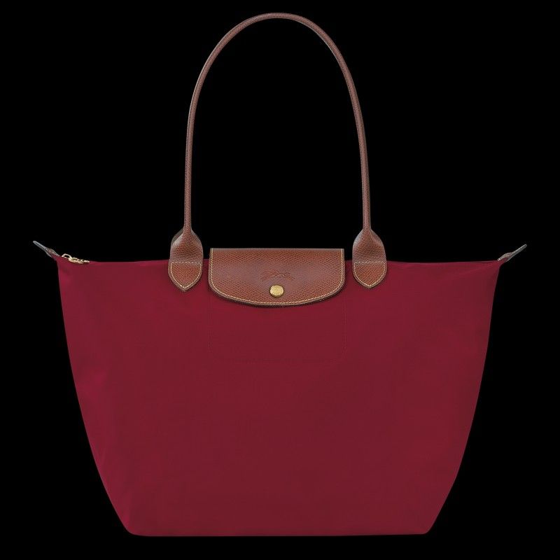 Longchamp Le Pliage Tote Bag Red Large, Luxury, Bags & Wallets on Carousell