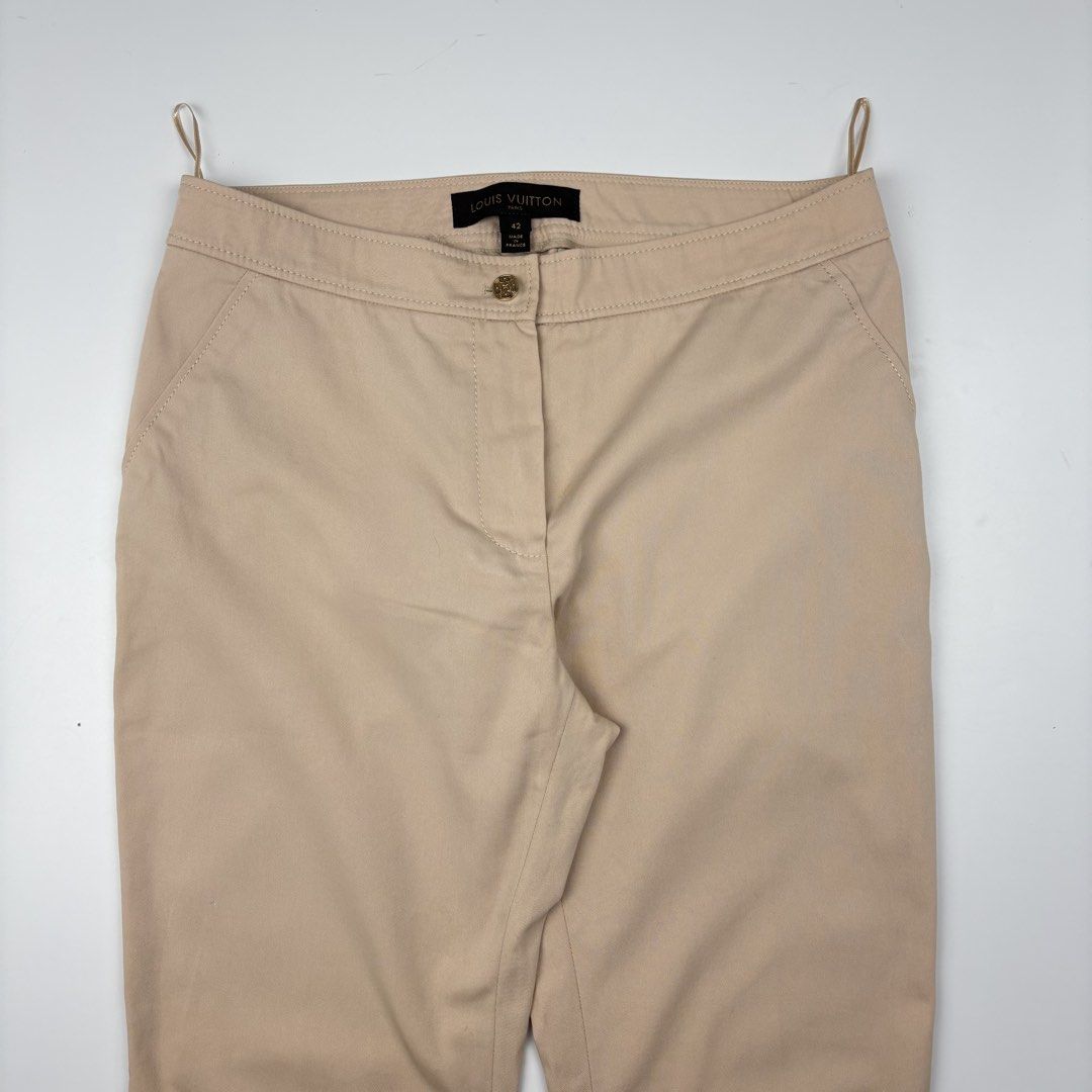 Louis Vuitton Chino Pants (Category: Luxury Apparel) located in Bacolod City. Submitted by cast.archives (Listing ID 1449980763, Image 3). Description: Louis Vuitton Chino Pants Authentic Waist: 29" - 31" Length: 38" Inseam: 27" Condition: Excellent Flaw: None .