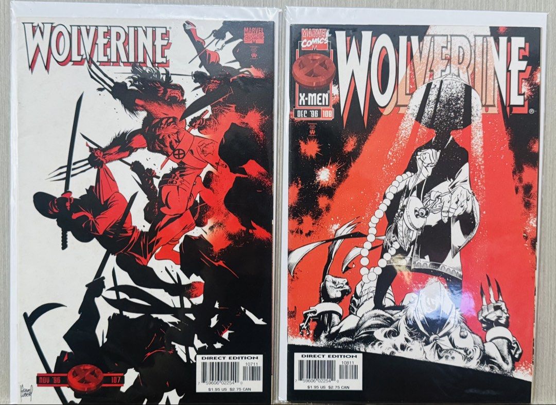 Marvel Comics: Wolverine Set (Category: Comics & Manga) located in Manila. Submitted by komikskid92 (Listing ID 1450045024, Image 1). Description: - Wolverine Comic Books: Issues 107 & 108 Item is F to VF Condition Mandaluyong location.