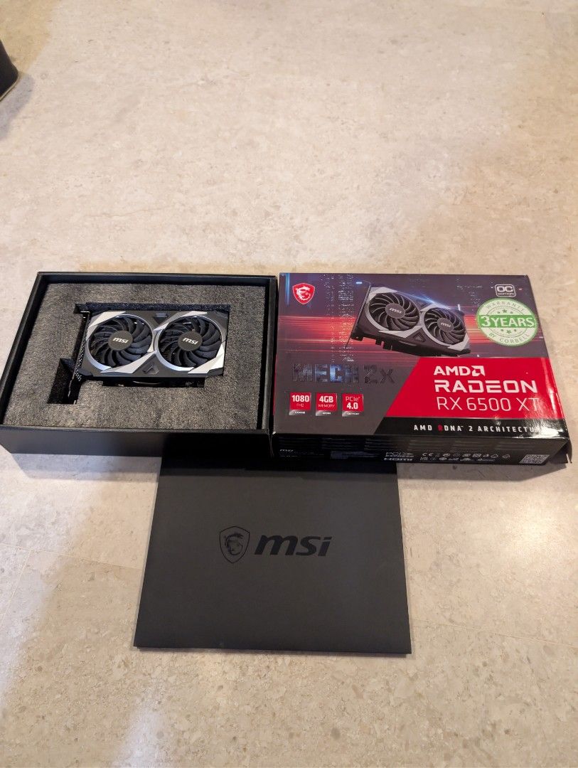 MSI AMD Radeon RX 6500 XT Graphics Card