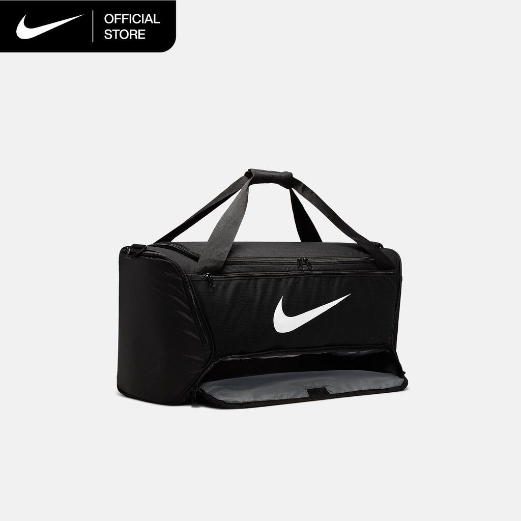 Nike Duffel Bag (Category: Sling Bags) located in San Pablo. Submitted by eli.declutters (Listing ID 1450000895, Image 2). Description: - Nike Brasilia Training Duffel Bag (Medium, 60L) - Dimensions: 25L x 12W x 12H - Got this last June 18, 2026 RFS: this was a gift for me and it’s too big for my petite body frame.