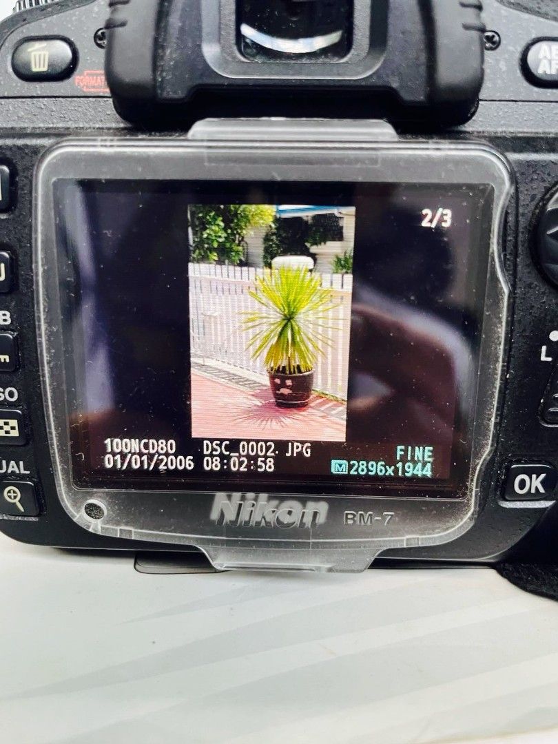 NIKON D80 kit (Category: Cameras) located in Paranaque City. Submitted by mistycakesbestbeagle (Listing ID 1450014589, Image 3). Description: RFS: decluttering, need funds for medical bills 👍 what you see is what you get ✅ NIKON D80 with kit lens 35-185 zoom ✅ one 50 mm prime lens ✅ box with manual, charger and cables for connection ✅ also comes with BENRO tripod A-027 model ✅ ideal for newbies ✅ lot price posted.