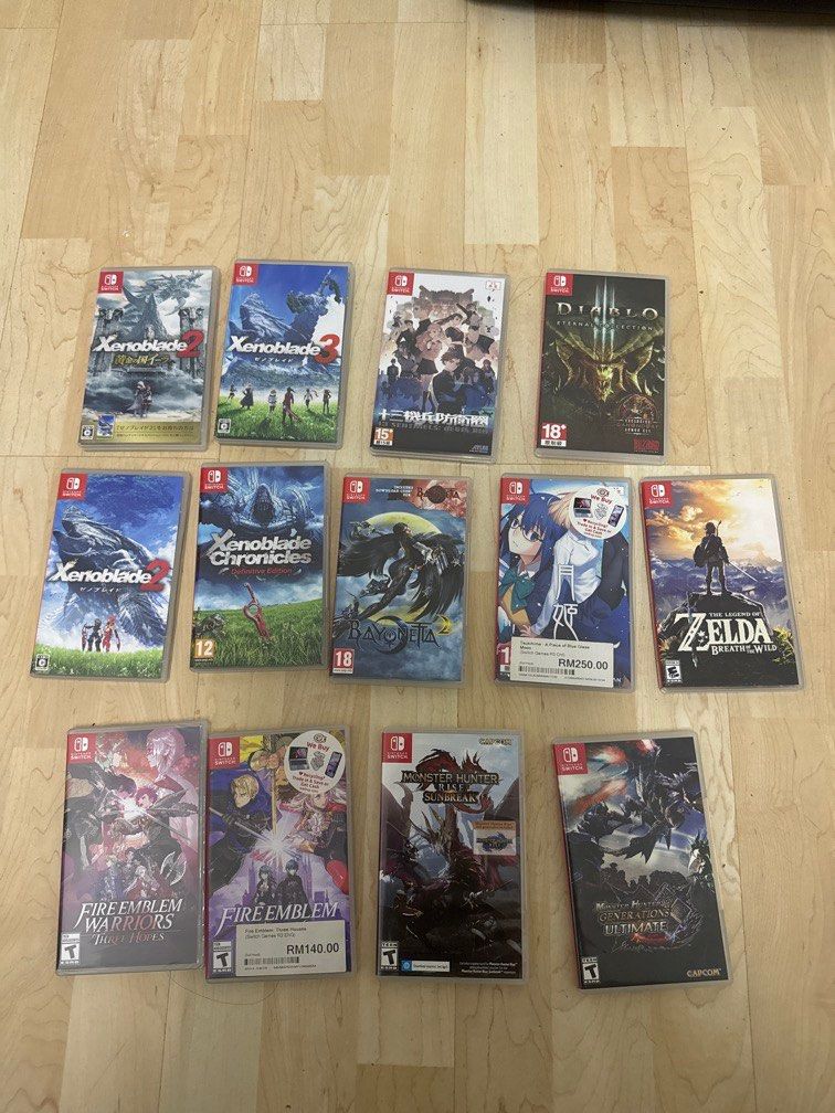 NINTENDO SWITCH GAMES CLEARANCE (Category: Toys & Games) located in Kuala Lumpur. Submitted by liew0229 (Listing ID 1450081325, Image 1). Description: Letting go of my Switch game collection — all cartridges tested & working, complete with original cases. Prices are fixed but slight nego for bundle purchases. Meetup / COD preferred, postage available (buyer bears cost). ━━━━━━━━━━━━━━━━━━ 1. Xenoblade Chronicles 2: Torna The Golden Country (Japan