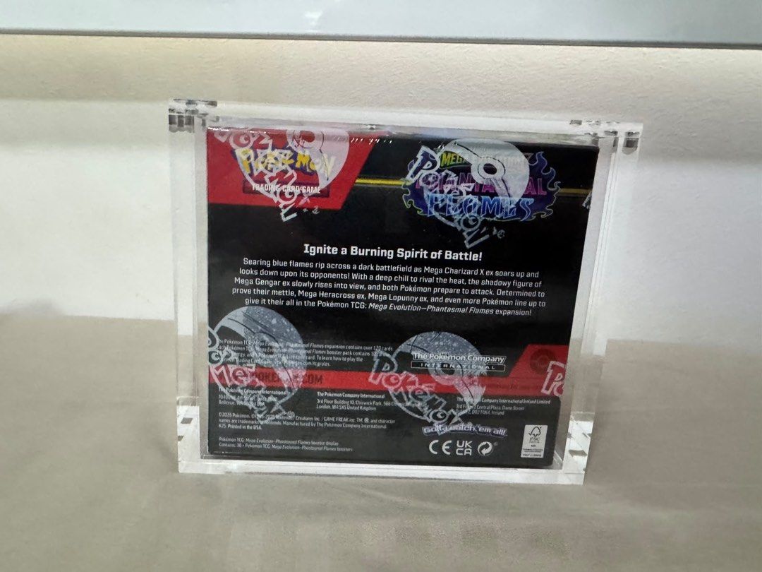 Mega Evolution Phantasmal Booster Box (Category: Card Boxes & Cases) located in Singapore. Submitted by _xxjxx_ (Listing ID 1450070708, Image 3). Description: - Pokemon TCG Mega Evolution Phantasmal Booster Box - Ideal for collectors and players CASE INCLUDED.