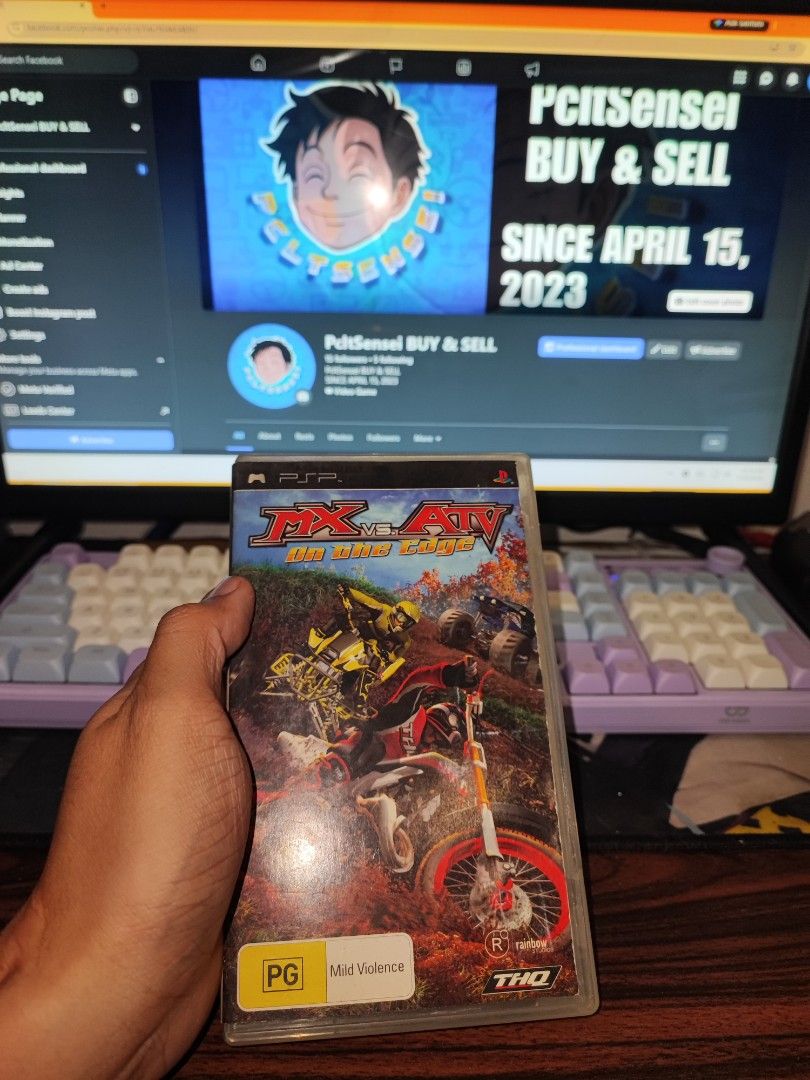 PSP CD " MX vs ATV On The Edge " PAL (Category: PlayStation) located in Manila. Submitted by pcltasenseigaming (Listing ID 1450096604, Image 1). Description: PSP CD " MX vs ATV On The Edge " PAL 📌 Price 669 📌 Negotiable 📌 Details : Normal na sa 2nd hand cd na may scratch/scratches 📌 2nd Hand Tested Working 📌 Can Send Pictures/Video Of Item With Time & Date 📌 Compatibility is buyer's responsibility 📌 PLEASE RATE MY MARKETPLACE PROFILE AFTER
